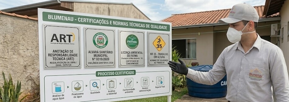 certificações da blumenau controle de pragas