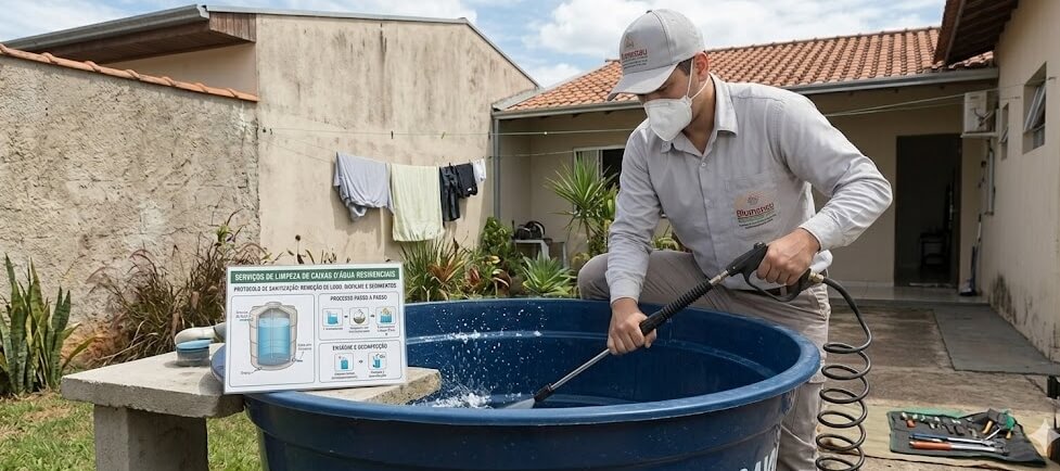 serviço de limpeza de reservatorios em blumenau